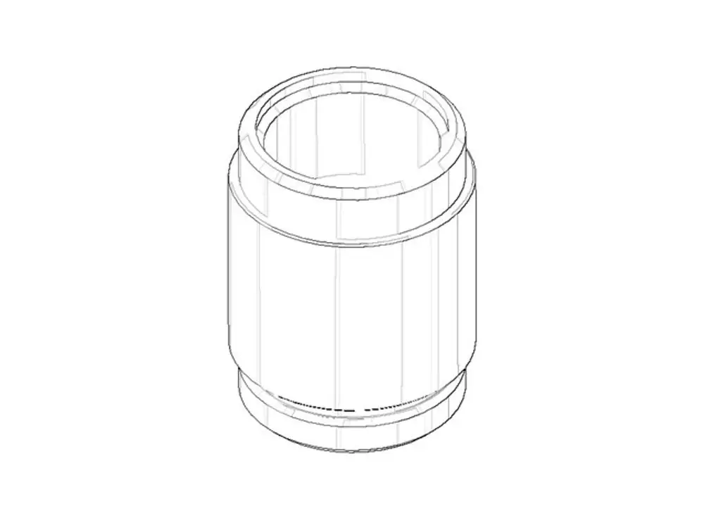 DORNBRACHT Nippel ERSATZTEILE 092403145 D. 22 x 30 mm Platin gebürstet, 092403145-06 Galeriebild 1